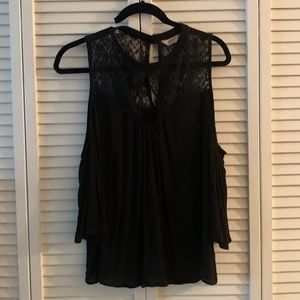 Blouse black xxl Arizona cold shoulder